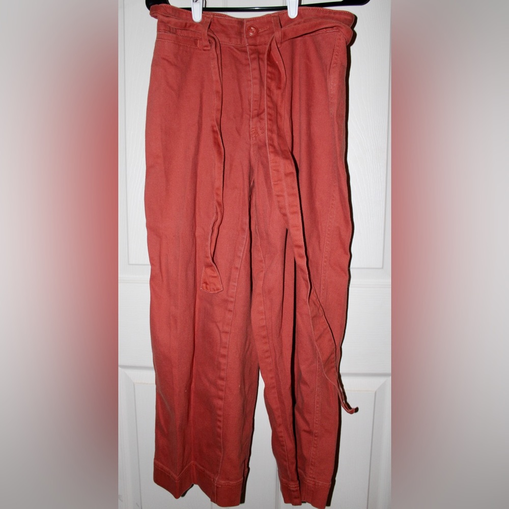 Universal Thread Goods Co. Cargo Pants Cropped Trouser Orange Size 8/29 Belt